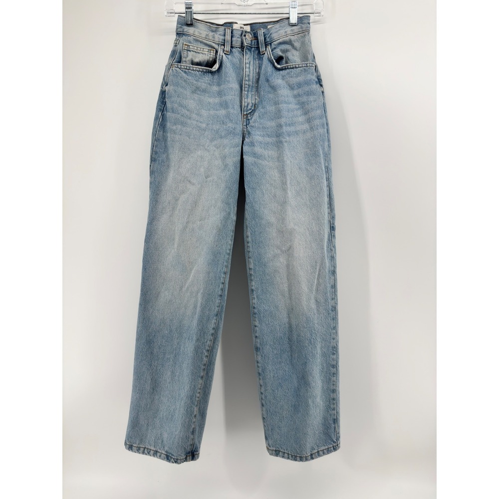 Cotton On Loose Straight Jean Light Wash High Rise Denim Size 2 US